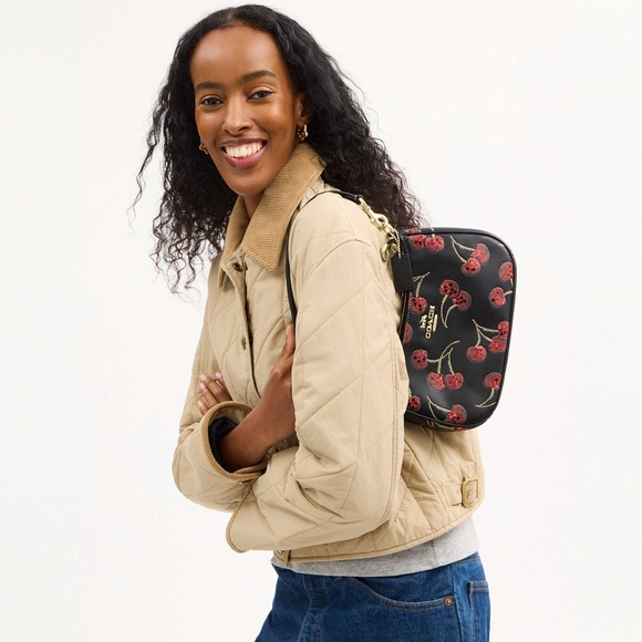 NWT Coach Teri Shoulder Bag With Cherry Print - Picture 8 of 11
